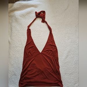 Burnt orange Halter top